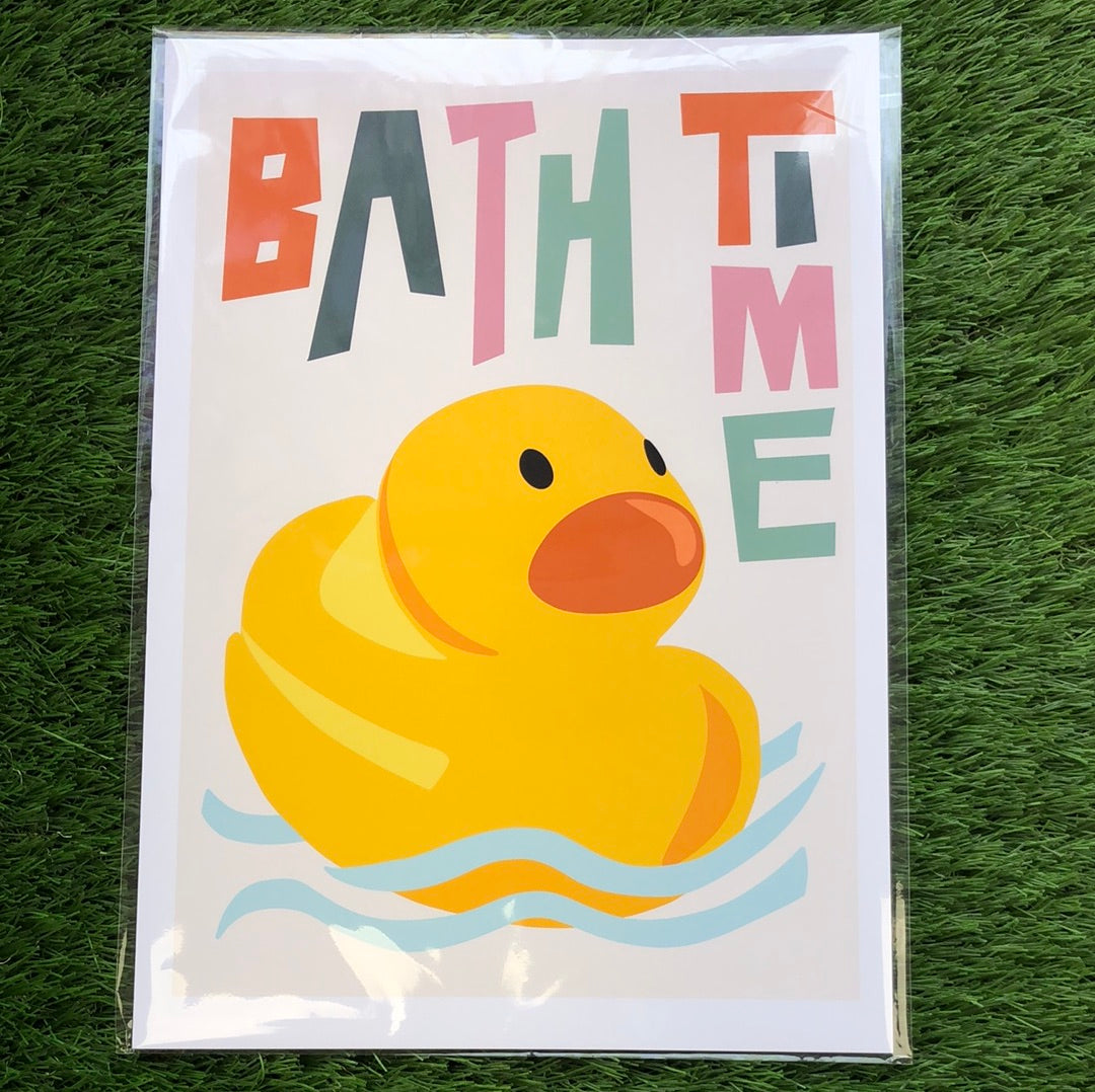 Natalie Cass Art A4 Print - Bath Time