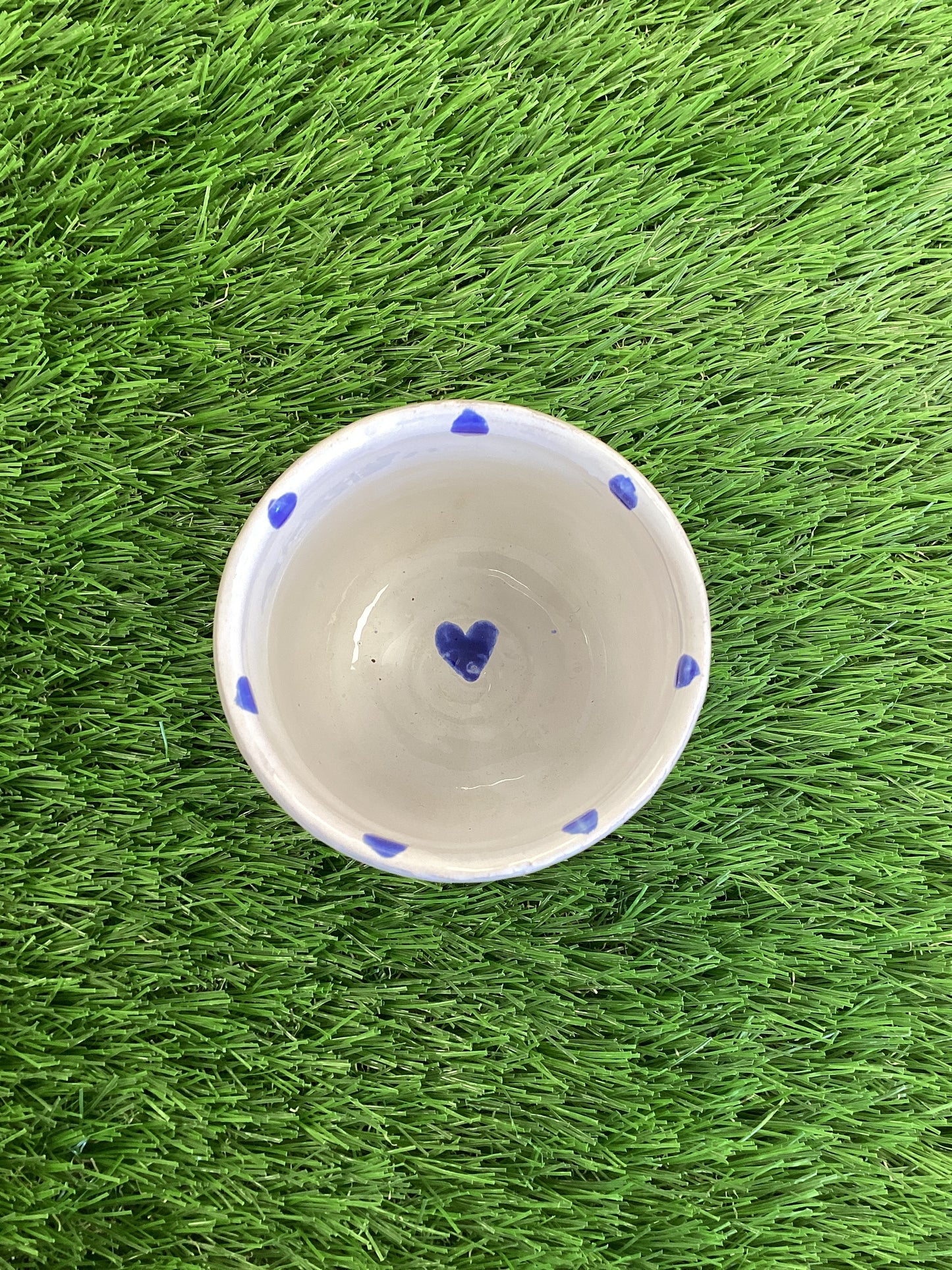 Chynhale Cermaics Blue Heart Pot