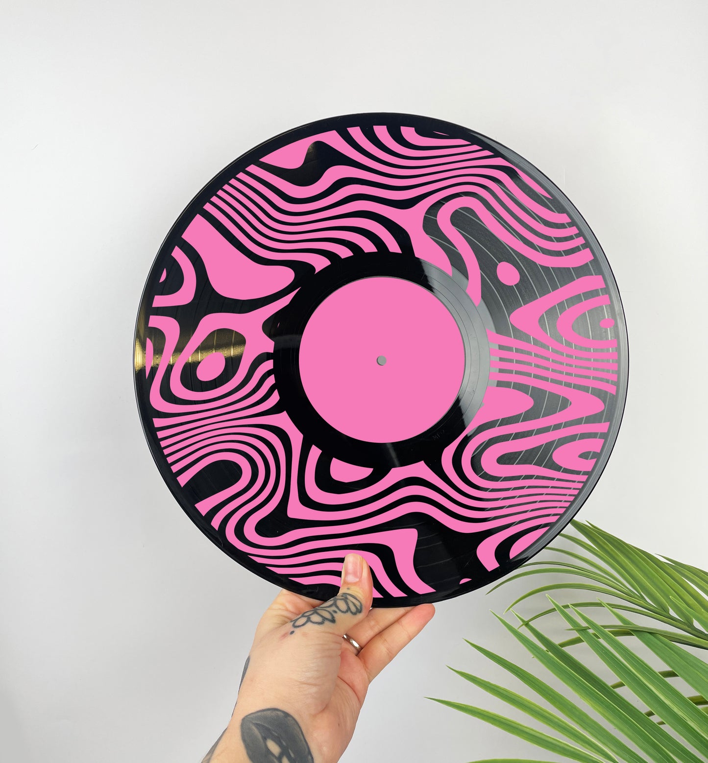 LP Record Wall Plaque - Swirl Pattern by Buba Goods