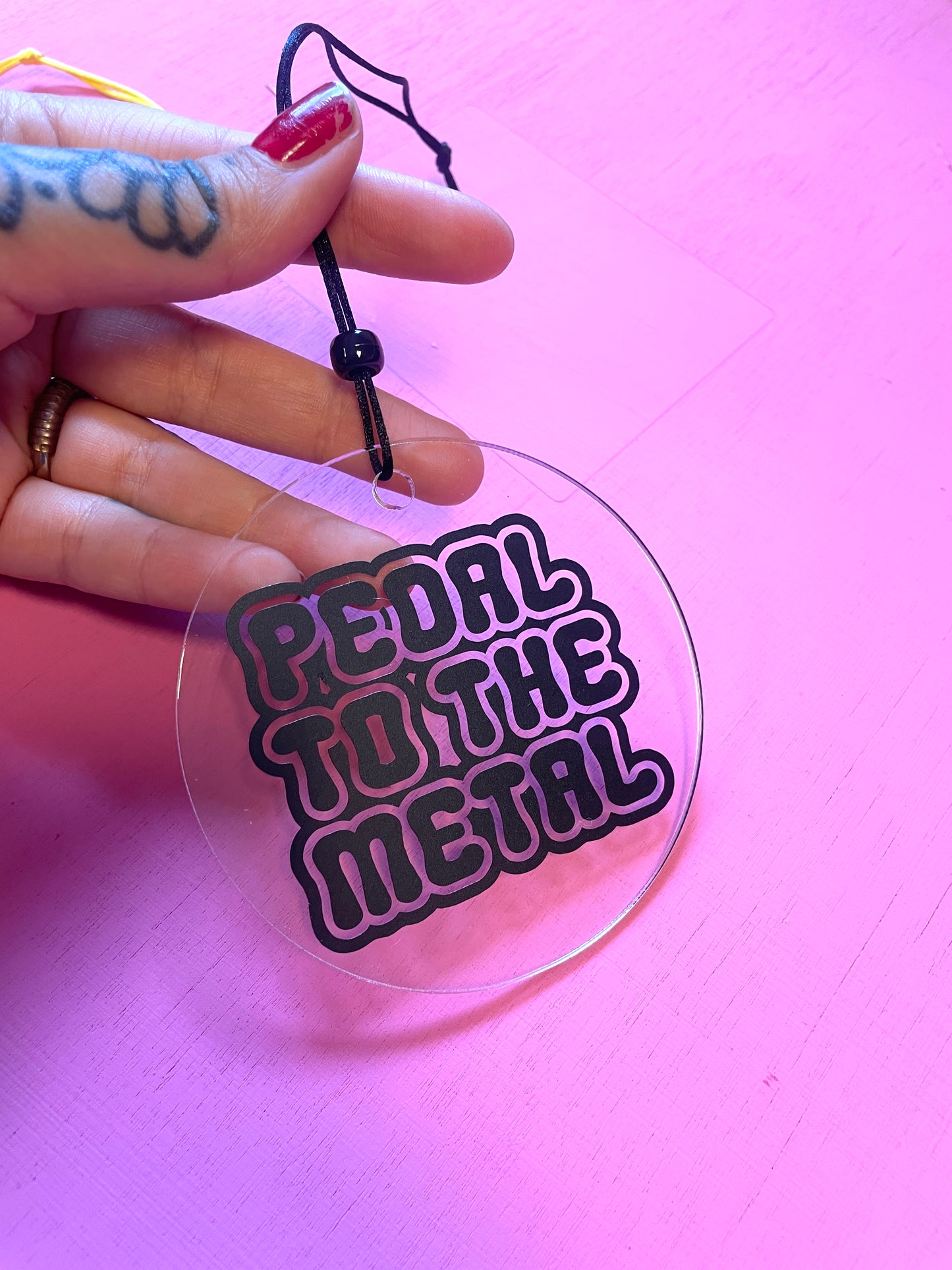 Rear View Mirror Charm - Pedal to the Metal by Buba Goods