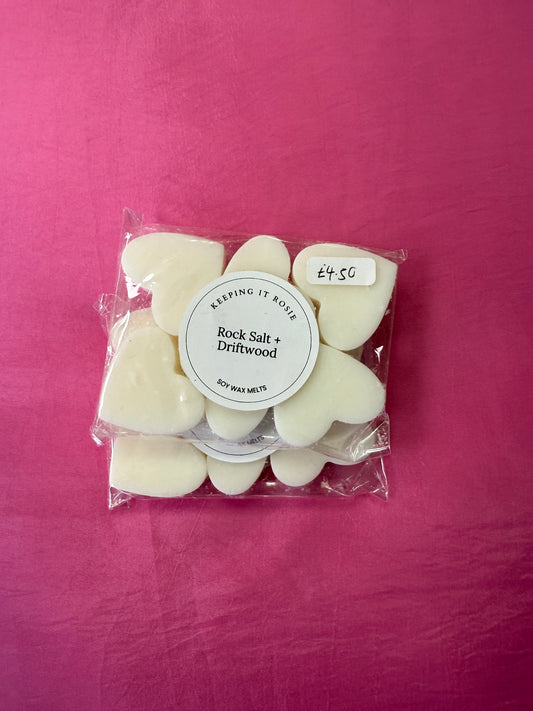 Rock Salt & Driftwood wax melts by Keeping It Rosie