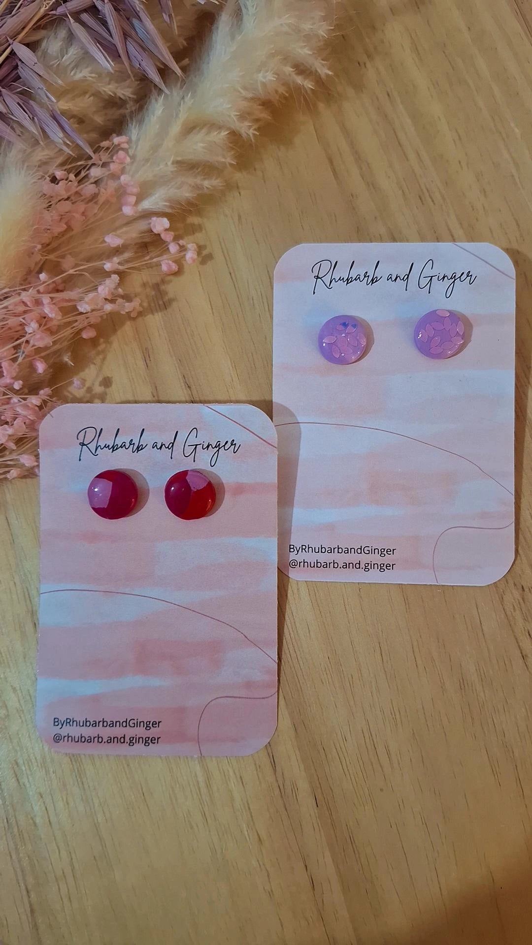 Round Studs by Rhubarb & Ginger