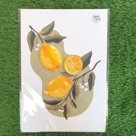 Anna Cheng A4 Print - Lemons