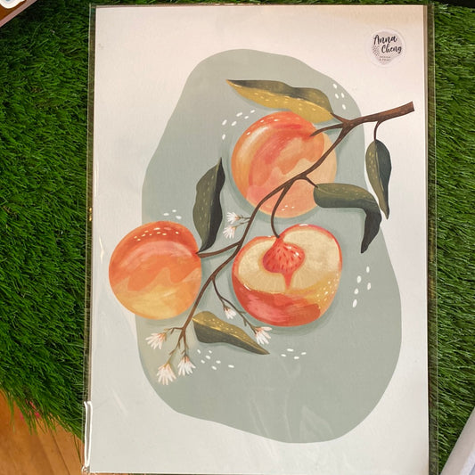 Anna Cheng A4 Print - Peaches