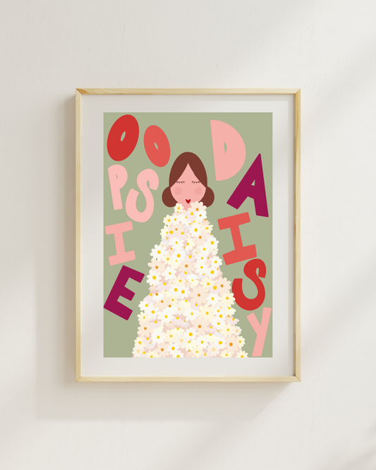 Oopsie Daisy A4 Print by March & Butler