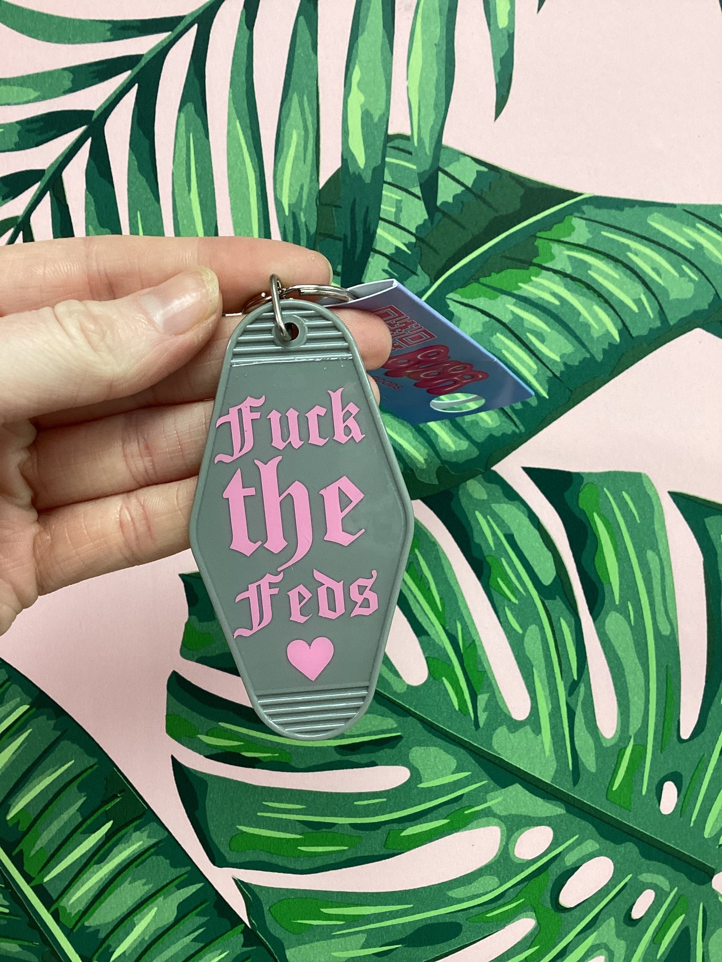 Motel Keychain - Fuck The Feds by Buba Goods