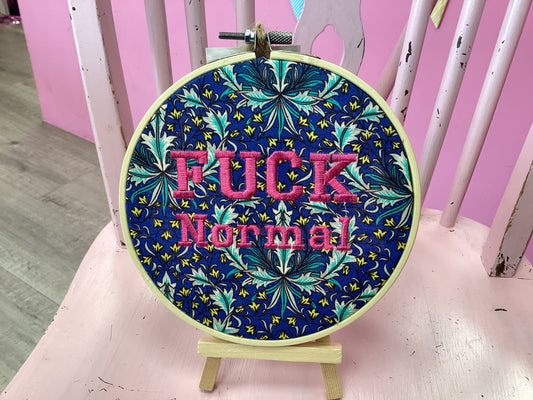 Fuck normal (blue) by Toria Creates