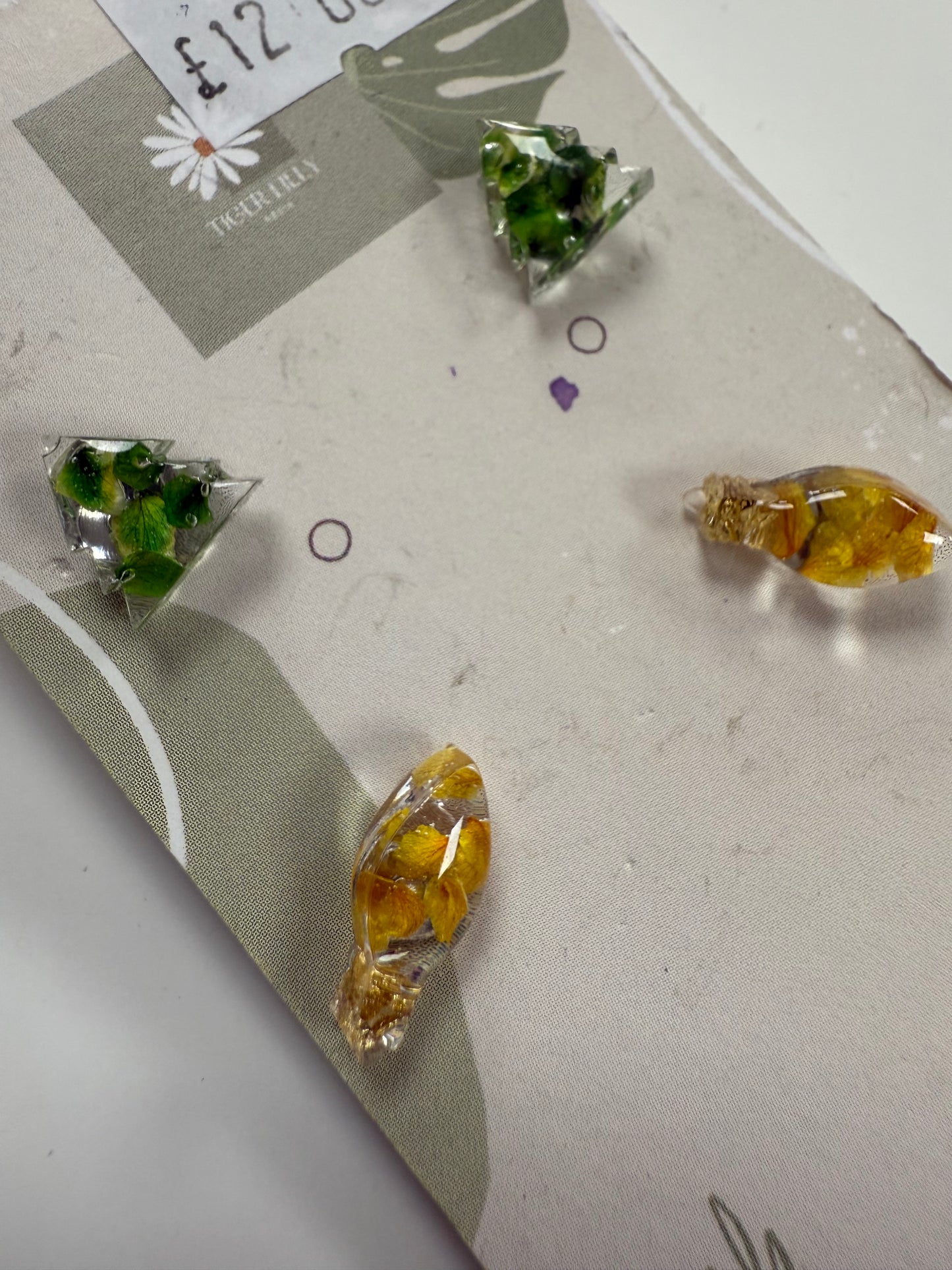 Resin Studs by Tiger Lily Resin