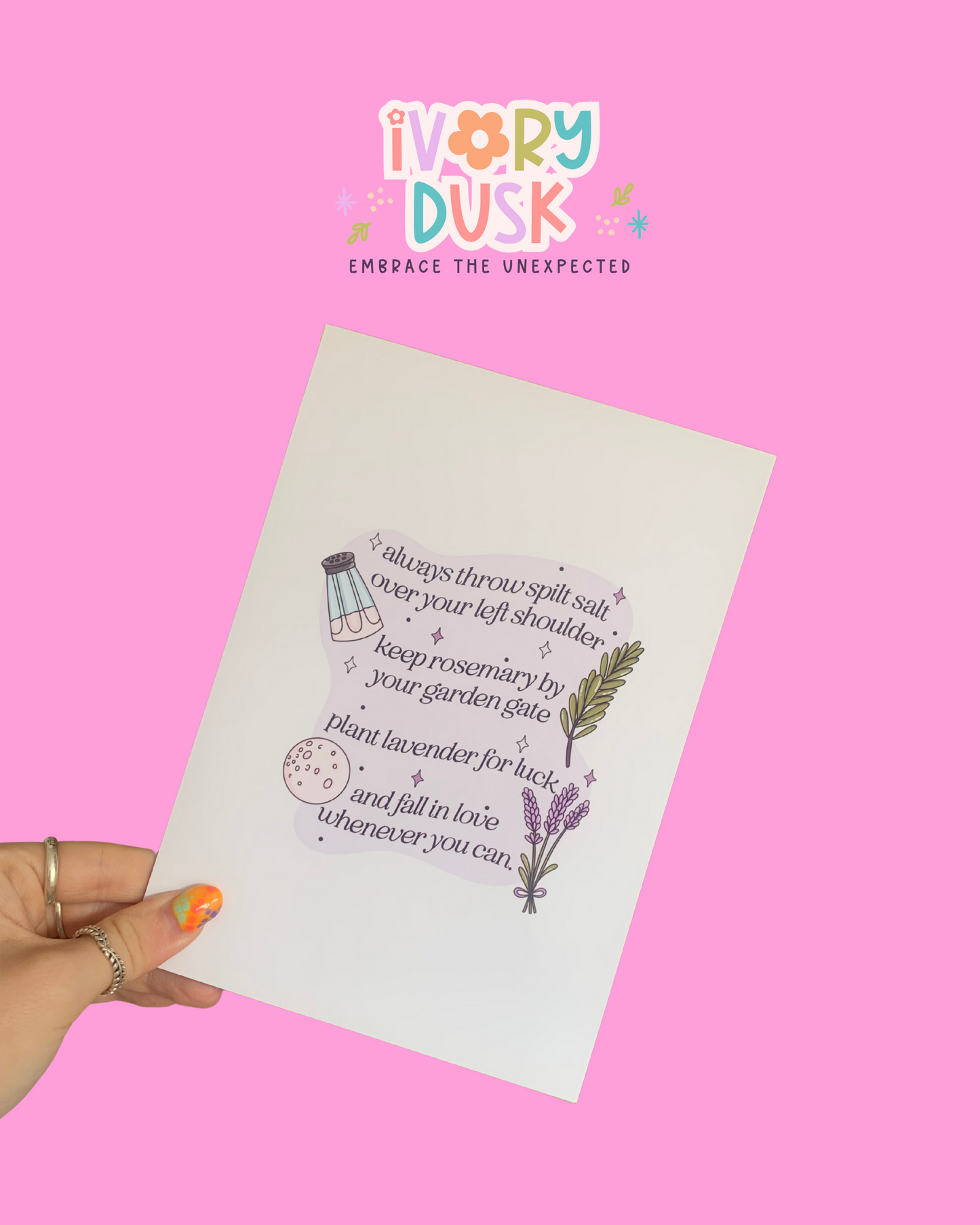 A5 prints by Ivory Dusk