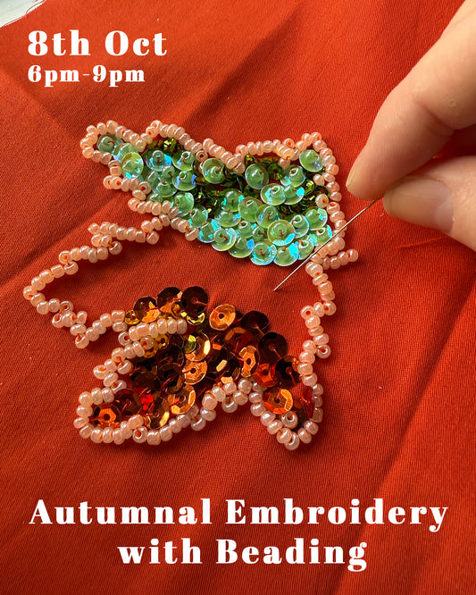 Embroidery with Autumnal Beading Workshop