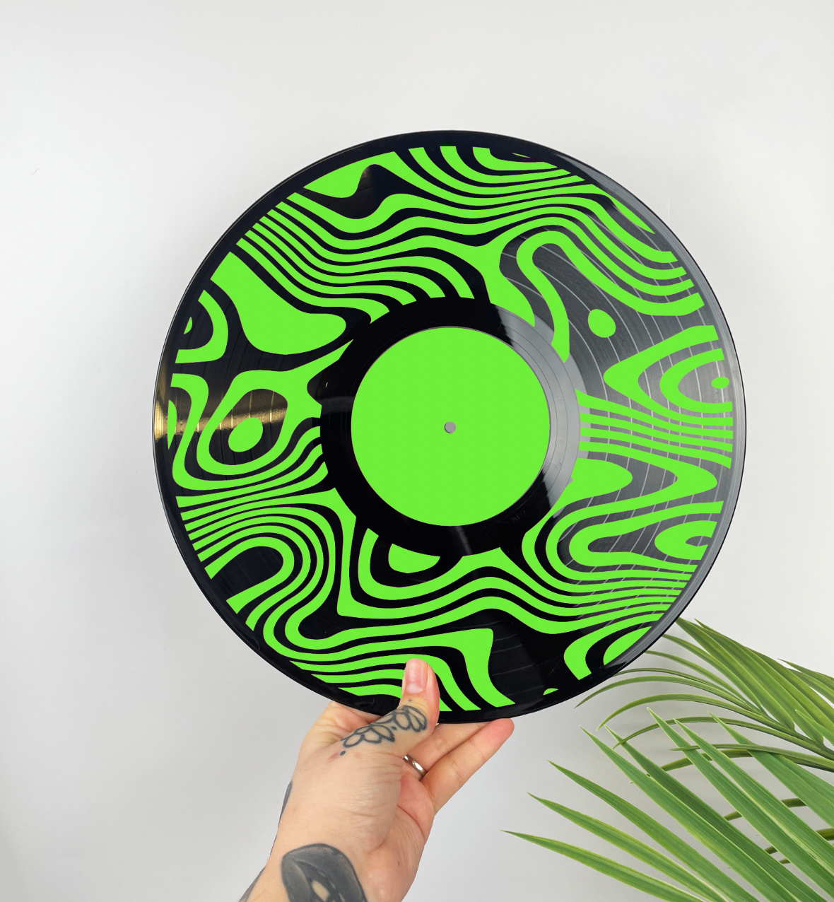 LP Record Wall Plaque - Swirl Pattern by Buba Goods