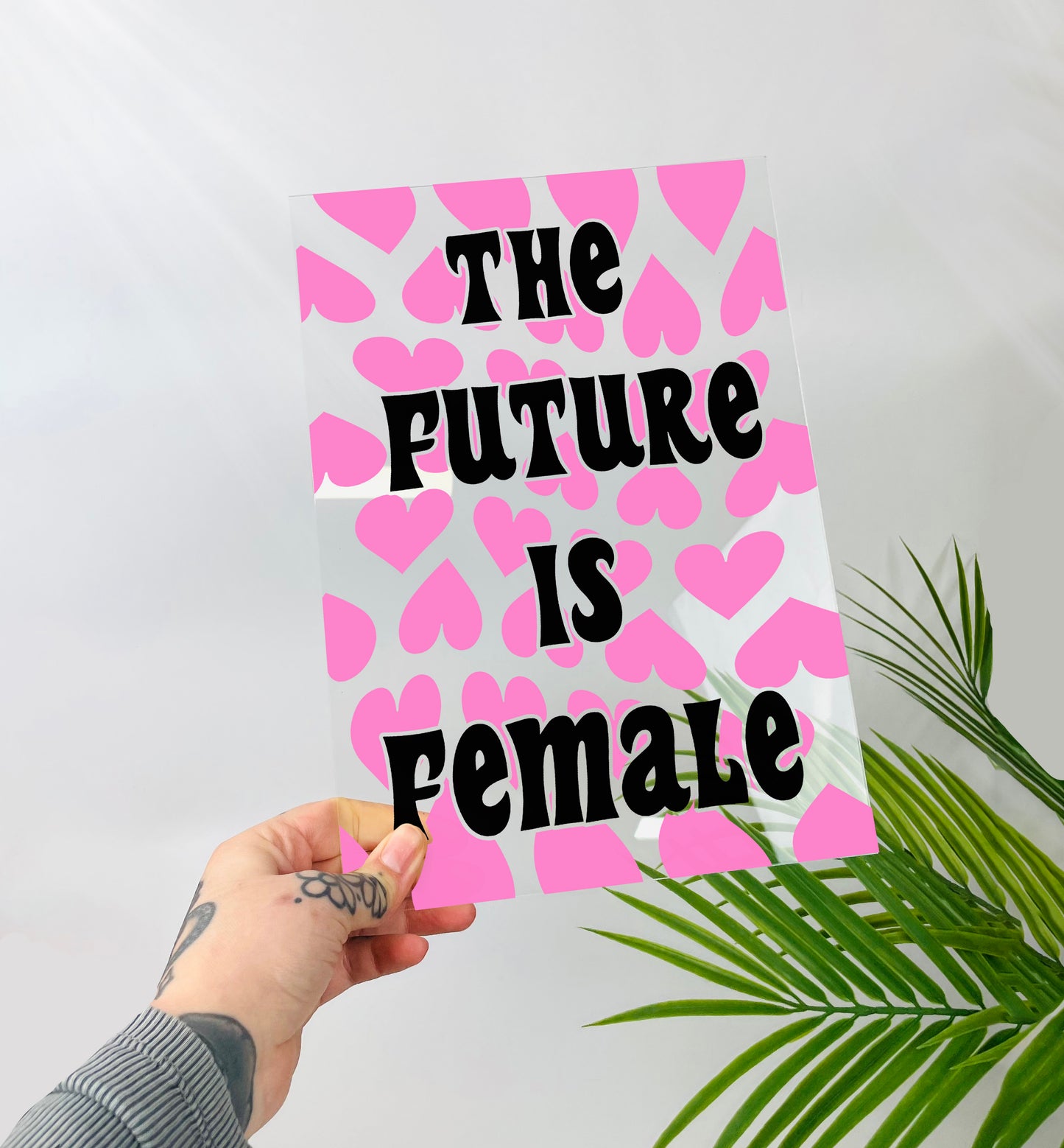 A4 Acrylic Plaque - The Future is Female by Buba Goods