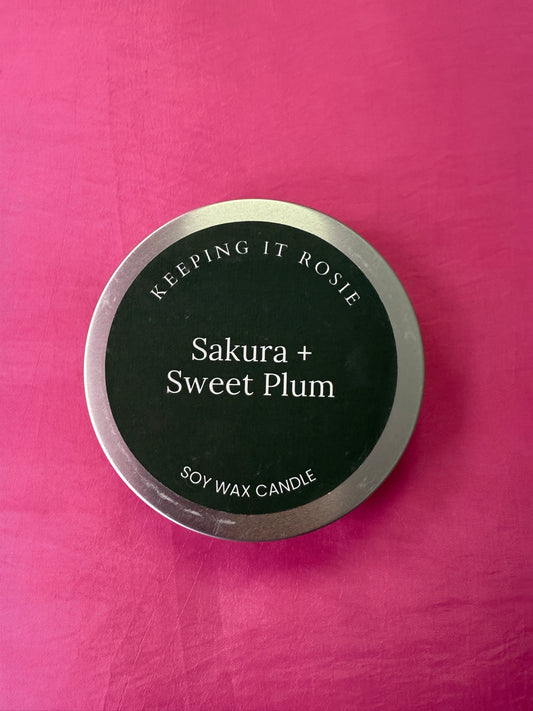 Sakura & Sweet Plum candle by Keeping It Rosie