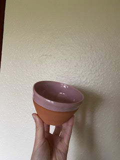 Pink large bowl by Chynhale Ceramics