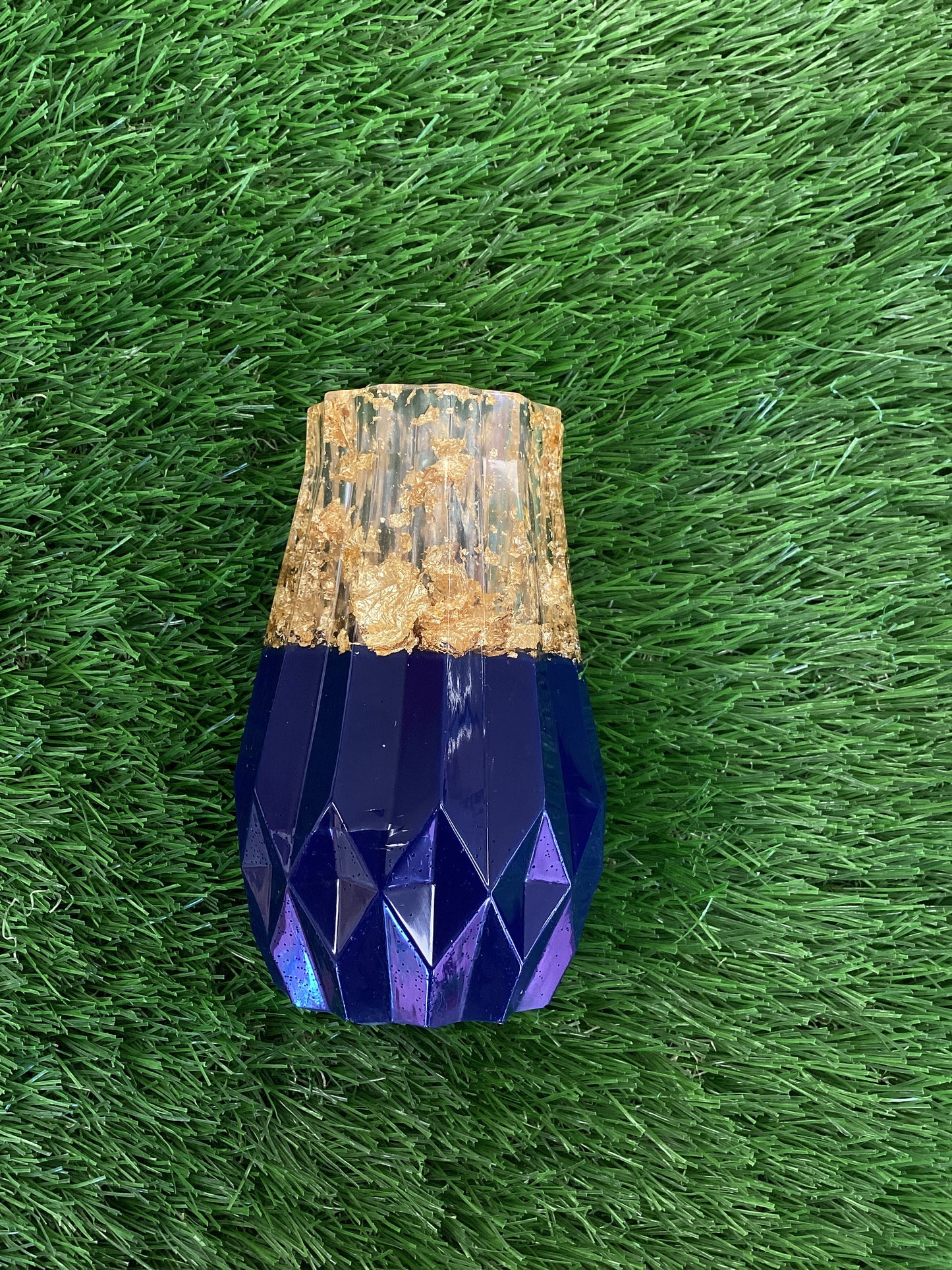 MesmeResin Navy & Gold Vases