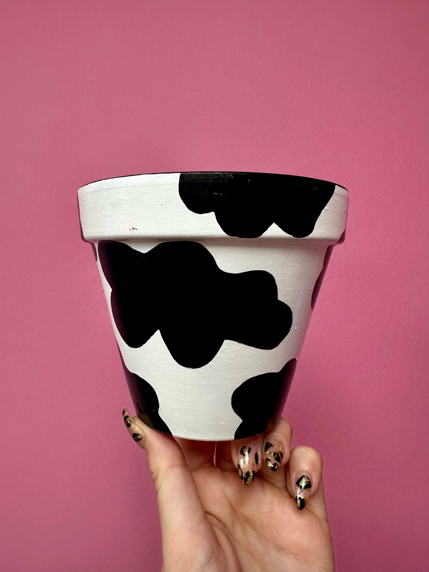 Medium Cow Print Plant Pot by Itsy Bit Potty