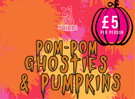 Pom-Pom Pumpkins & Ghosties