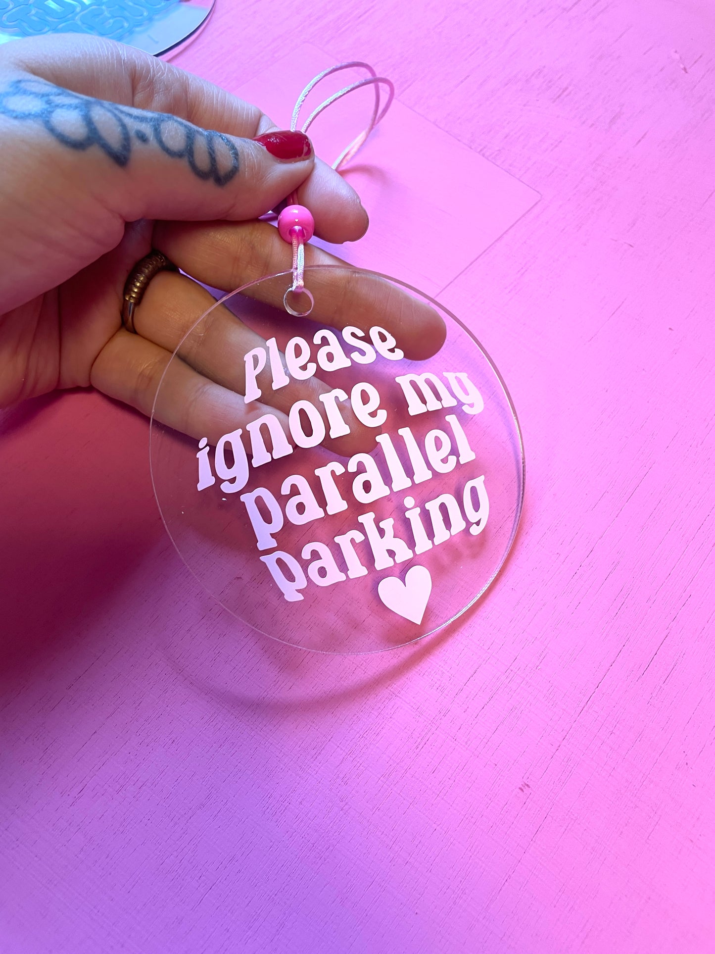 Rear View Mirror Charm - Please Ignore my Parallel Parking by Buba Goods