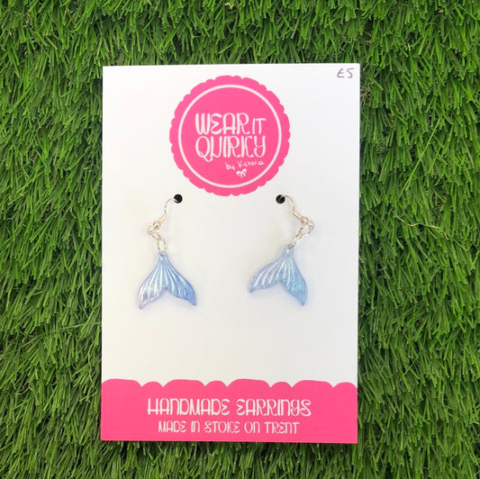 Wear It Quirky £5 Dangle Earrings - Blue Fish Tails