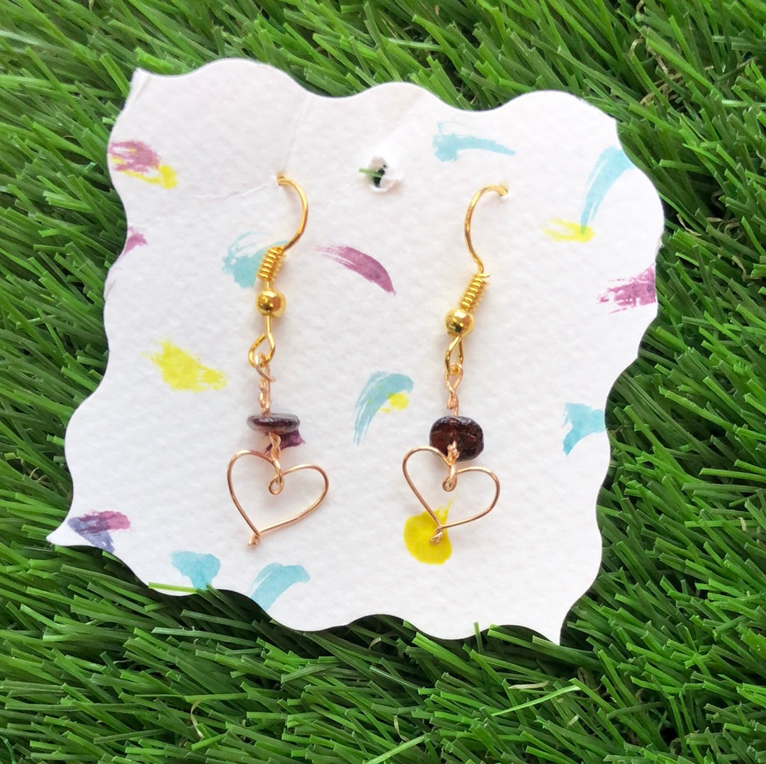 Small Earrings Mini Hearts by Beau Soleil