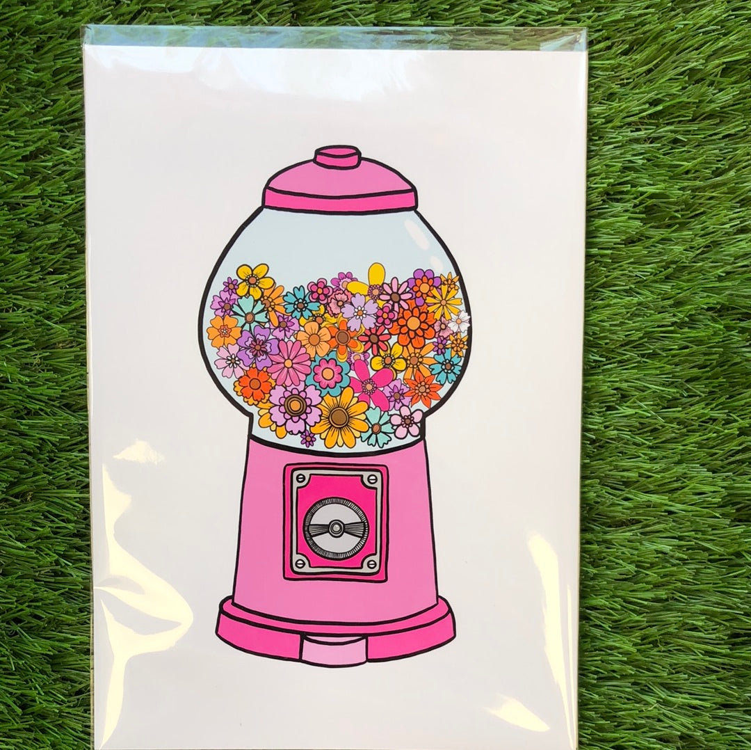 Sinead & Peggy A5 Print floral gumball
