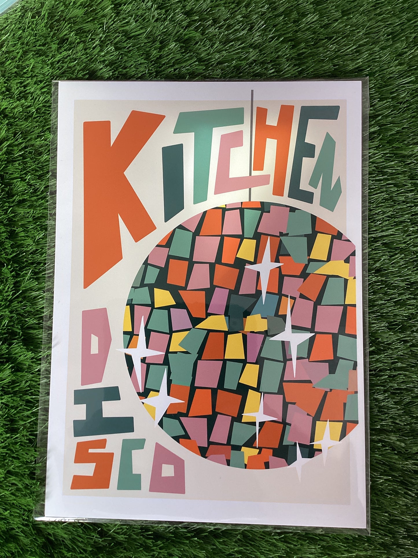 Natalie Cass Art A4 Print - Kitchen Disco