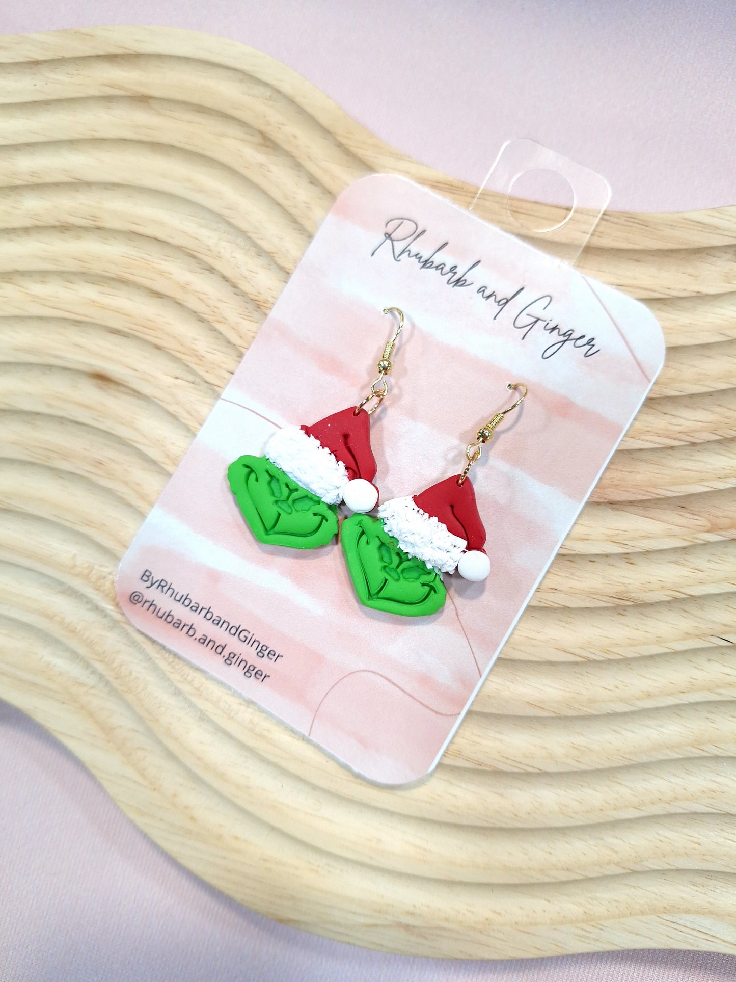 Christmas Dangle Earrings by Rhubarb and Ginger