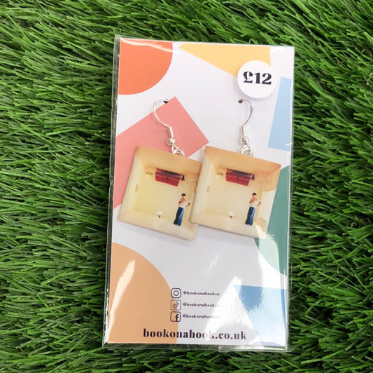 Book Earrings by Book on a Hook