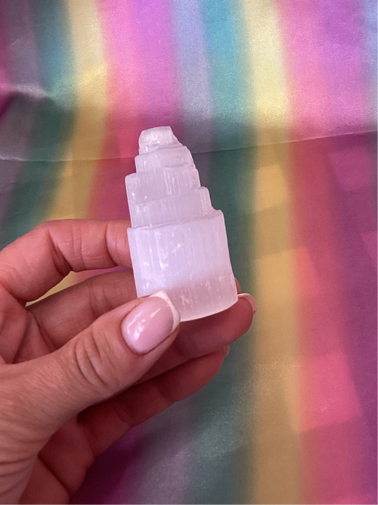 Selonite Tower Crystal by Nu-Ra Majik
