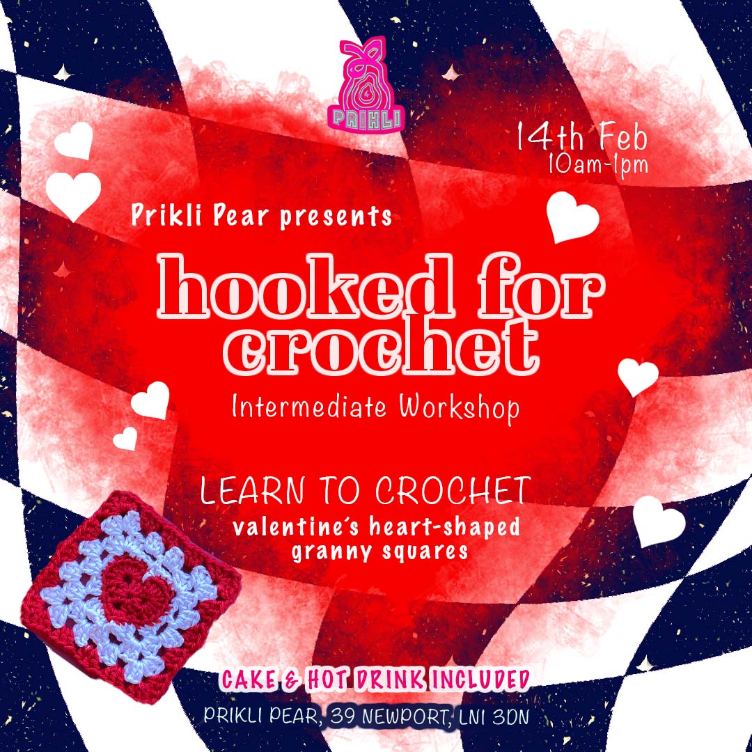 Hooked for Crochet Valentine's Crochet Workshop ❤️
