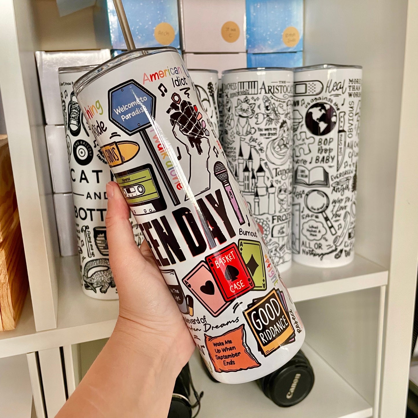 Tumbler bottles by Destiny May Design