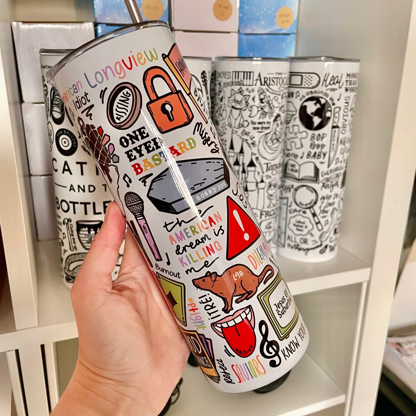 Tumbler bottles by Destiny May Design