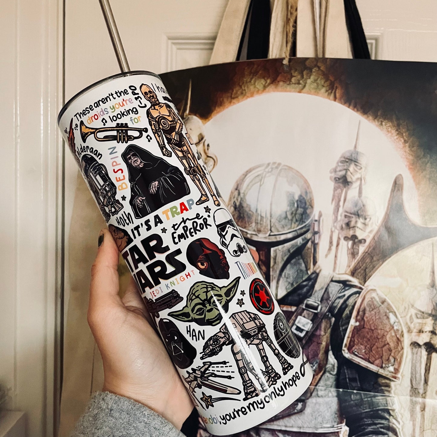 Tumbler bottles by Destiny May Design