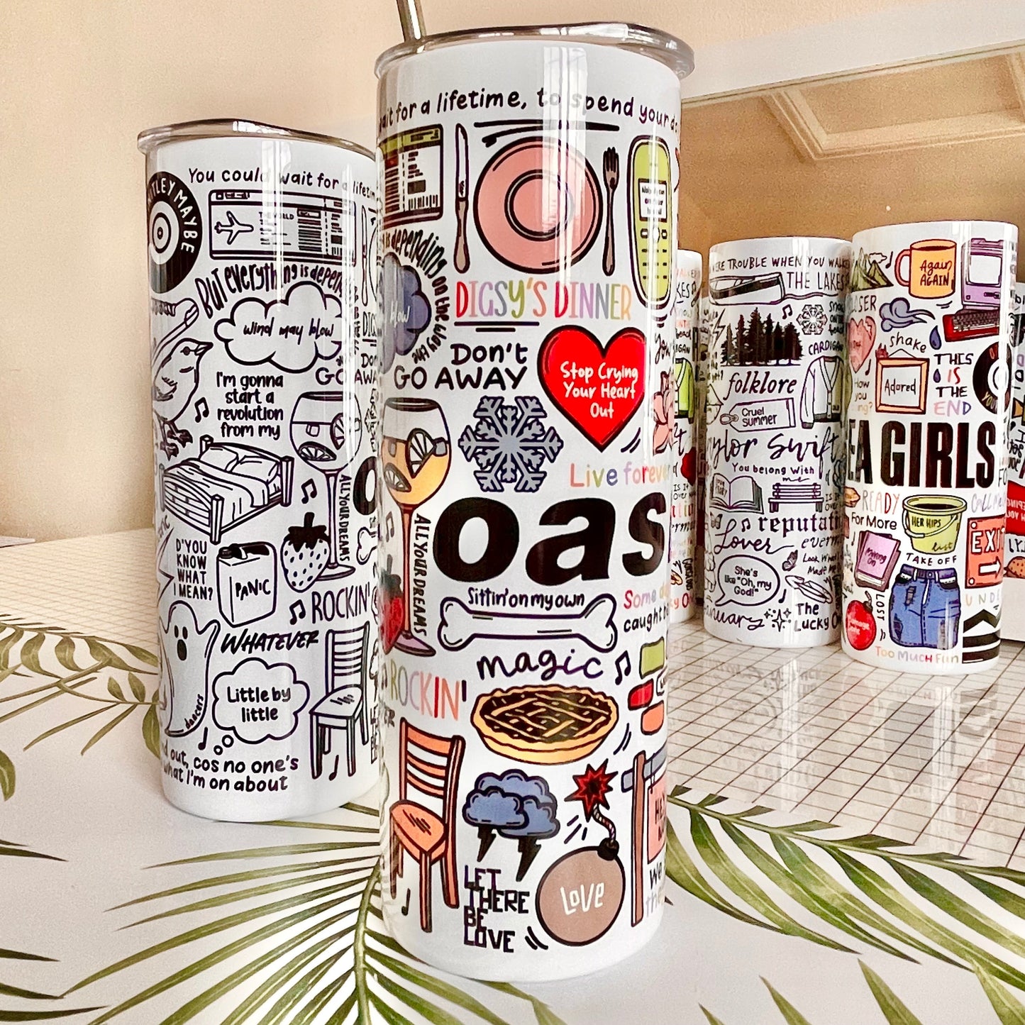 Tumbler bottles by Destiny May Design