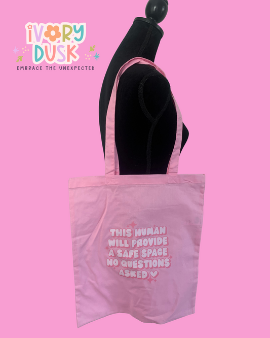 Safe space tote bag by Ivory Dusk