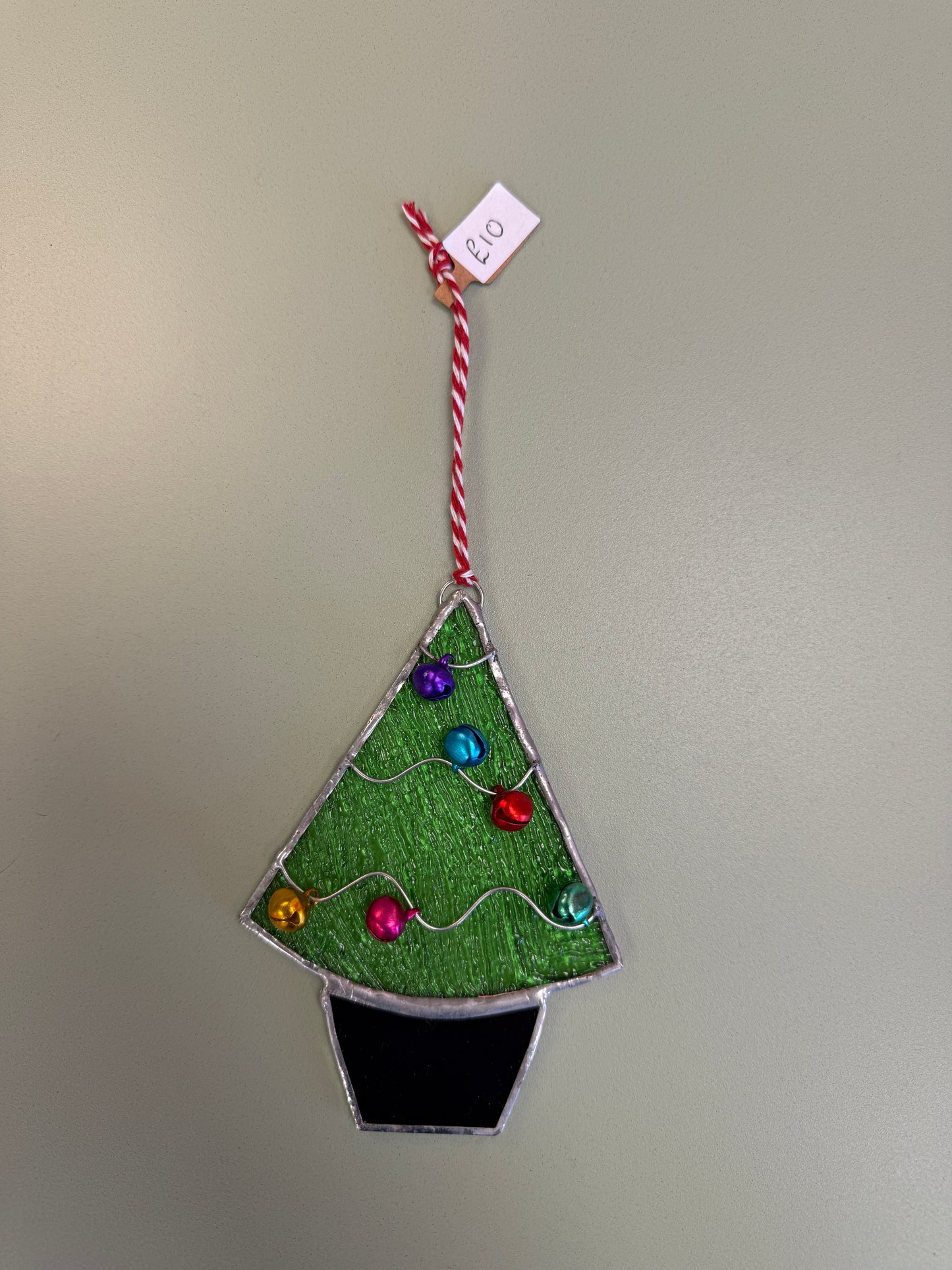 Christmas jingle tree (purple) by Sarah Wales Glass