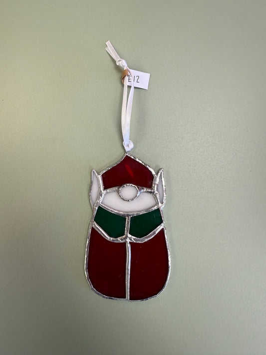 Christmas elves (red) by Sarah Wales Glass