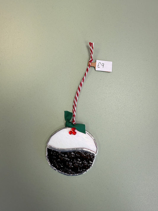 Christmas pudding by Sarah Wales Glass