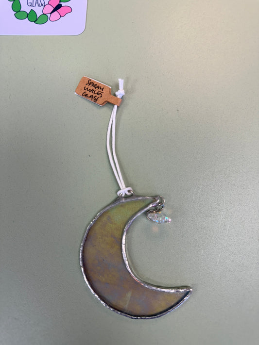 Moon (clear) by Sarah Wales Glass