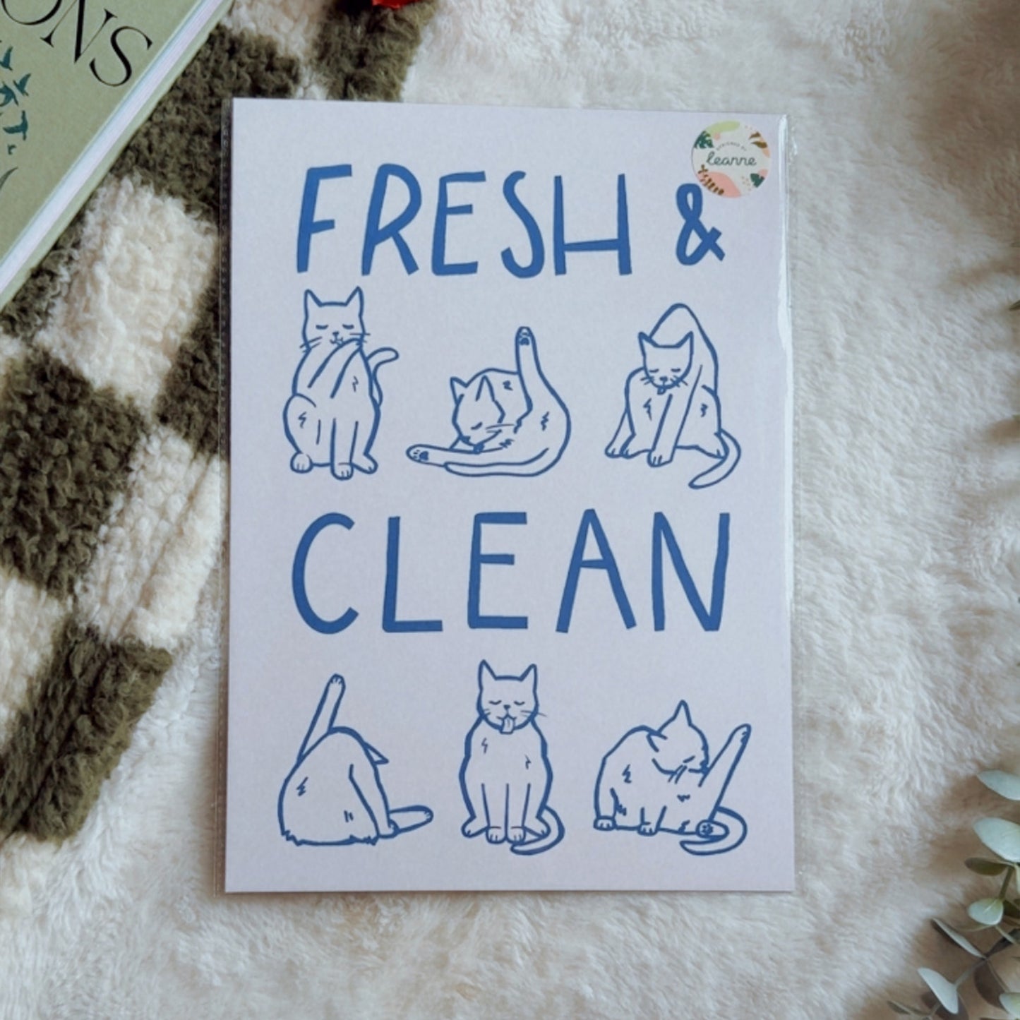 Fresh & Clean A4 Print by Designed by Leanne