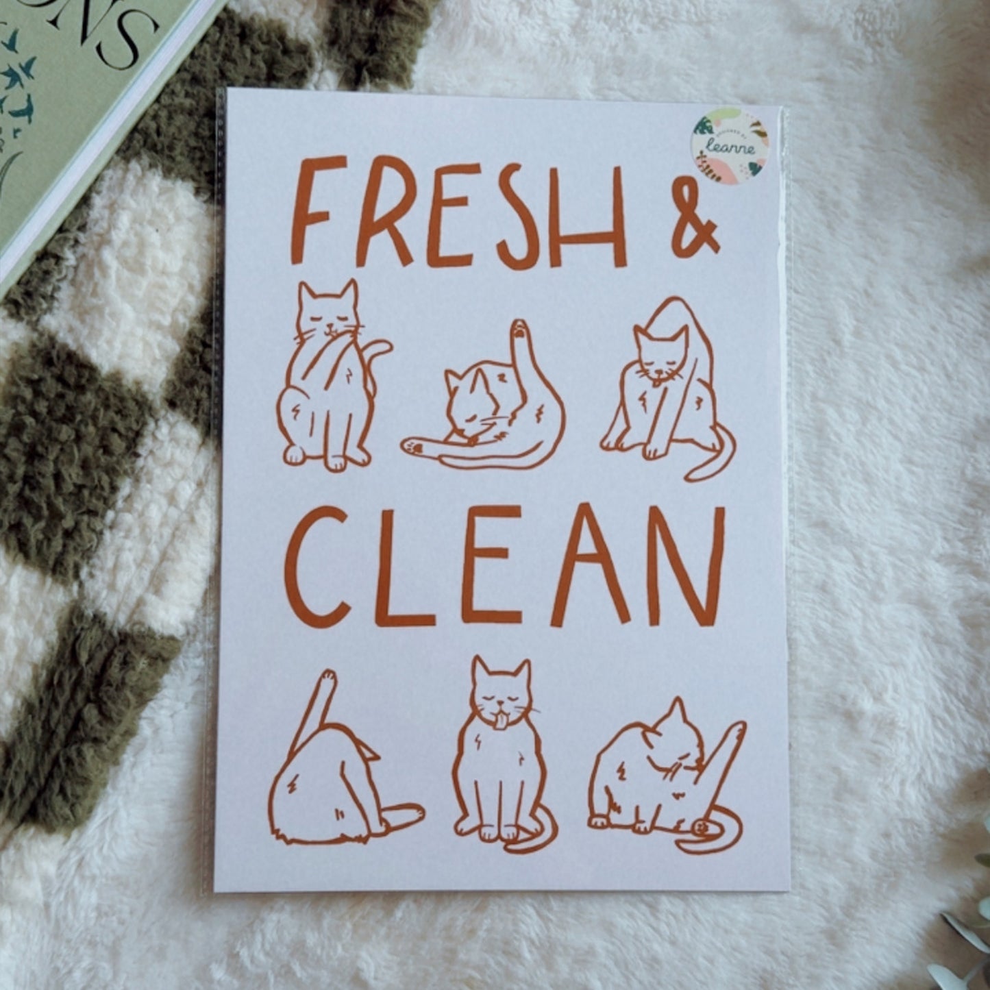 Fresh & Clean A4 Print by Designed by Leanne