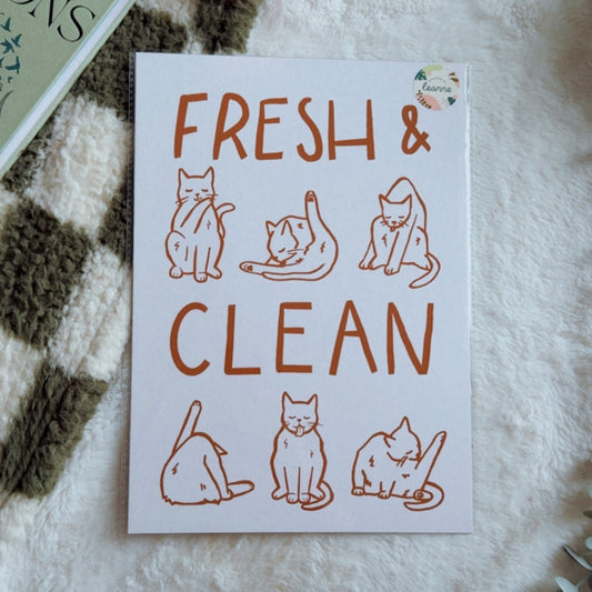 Fresh & Clean A4 Print by Designed by Leanne