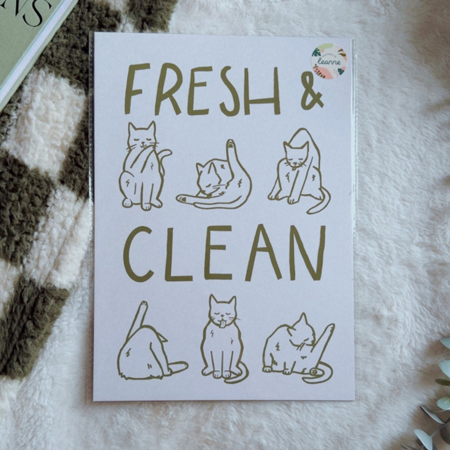 Fresh & Clean A4 Print by Designed by Leanne
