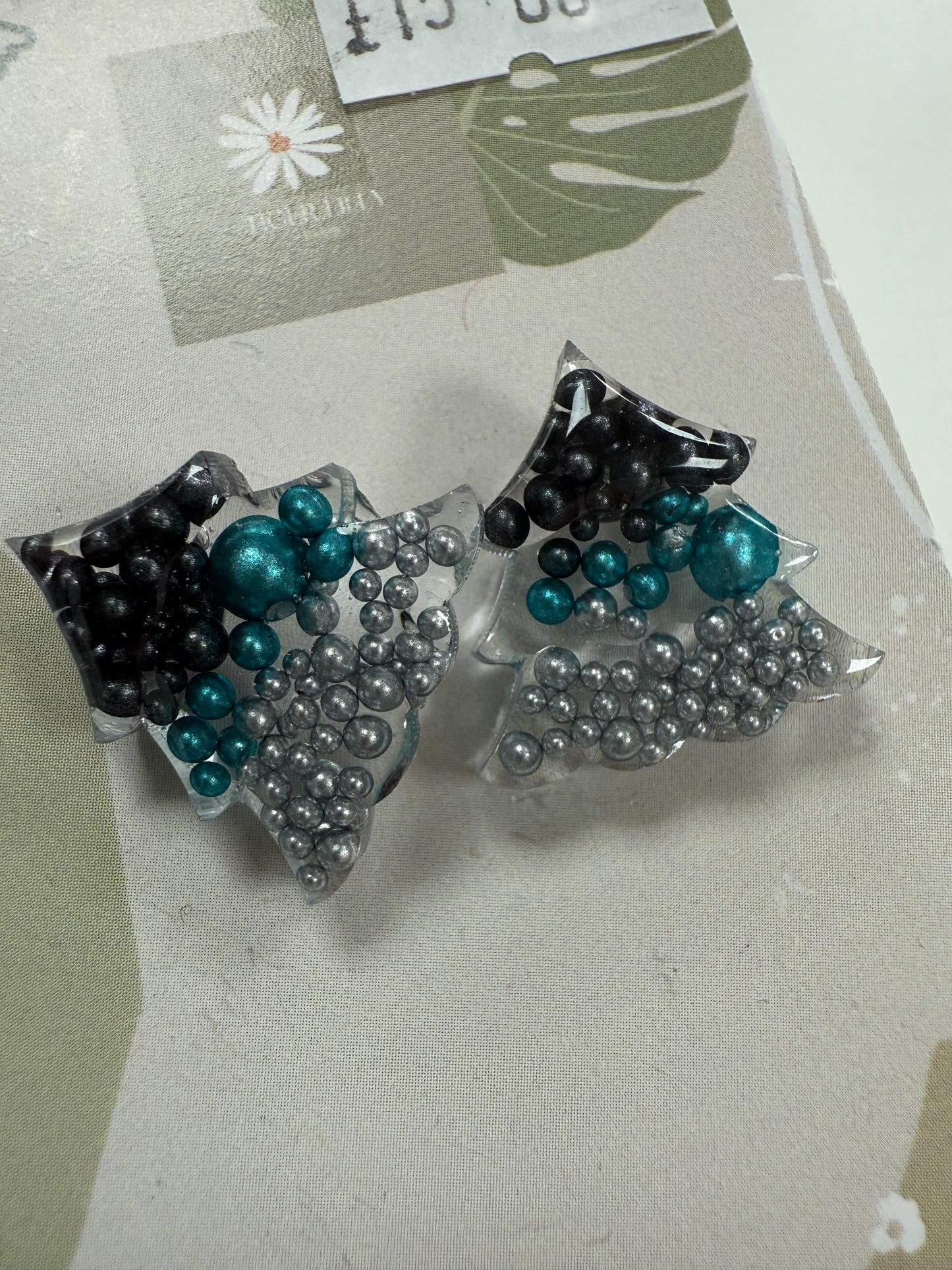 Christmas Tree Studs by Tiger Lilly Resin