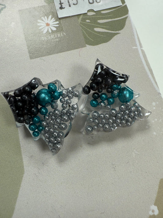 Christmas Tree Studs by Tiger Lilly Resin