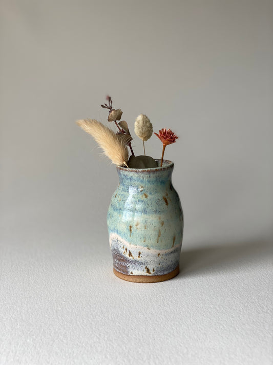 Sea foam & Sand Mini Bud Vase - by Ceramics in the Annexe