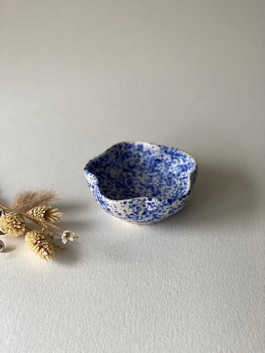 Cerulean Sky Flower Trinket - by Ceramics in the Annexe