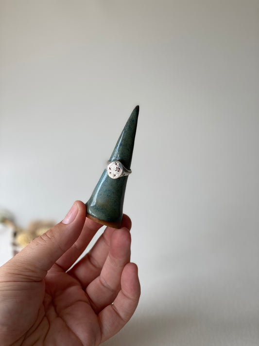 Blue Ember Ring Point - by Ceramics in the Annexe
