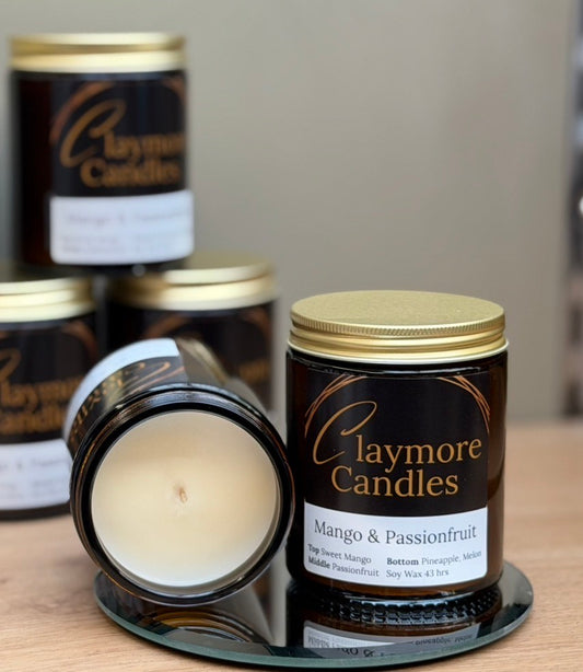 Mango & Passionfruit Candle by Claymore Candle. Co
