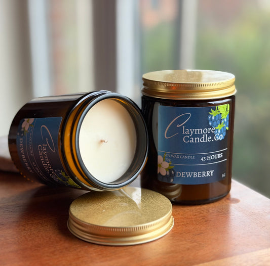 Dewberry Candle by Claymore Candle. Co